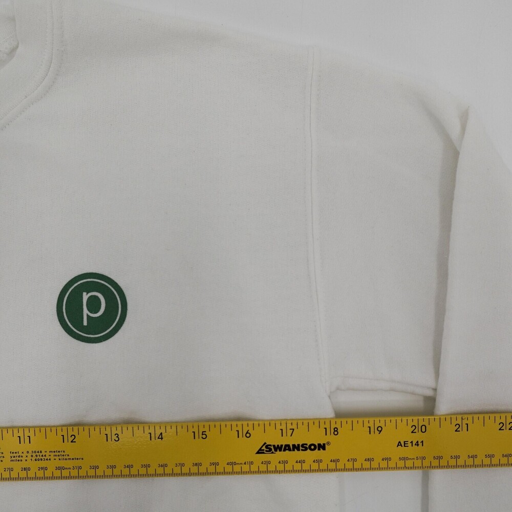 Pure Barre Sweatshirt Womens Small White Christmas Tree Empower Graphic - Picture 6 of 8